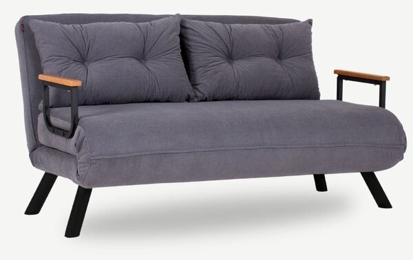 Divano letto matrimoniale pieghevole Sando grigio