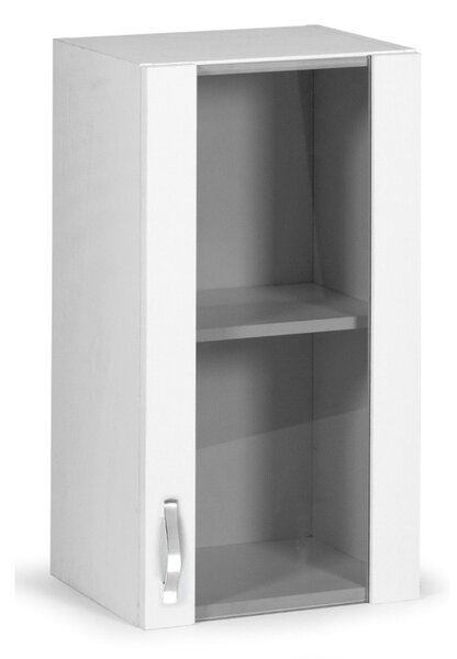 Vetrina pensile 40 cm bianco frassinato