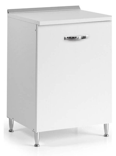 Base cucina con anta 60x50x85H cm bianco frassinato