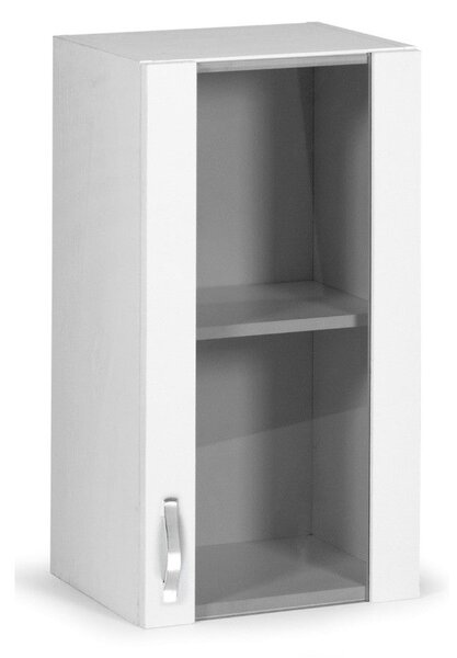 Vetrina pensile 40 cm bianco frassinato