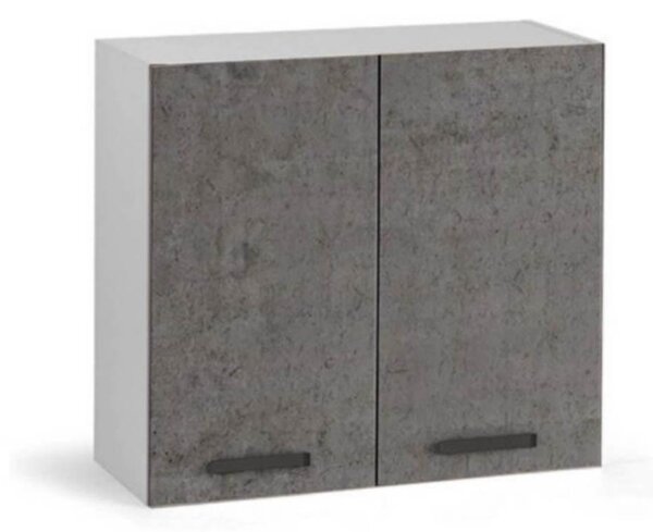 Pensile cucina 80x32x72H cm 2 ante cemento