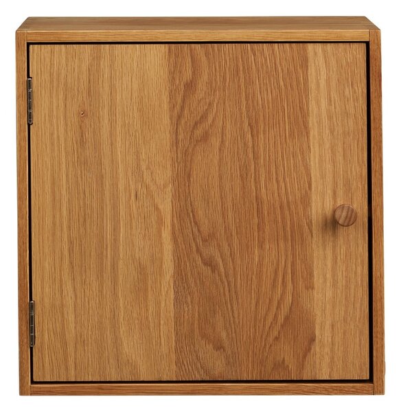 Mensola di colore naturale in rovere massiccio con ripiani multipli 18 cm Townsville – House Nordic