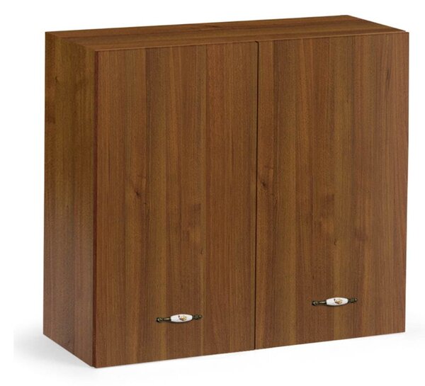 Pensile cucina 80x32x72H cm 2 ante noce antico