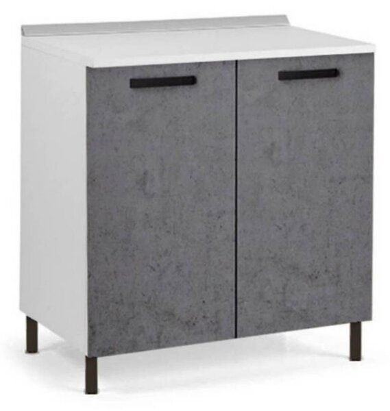 Base cucina 80x50x85H cm due ante cemento