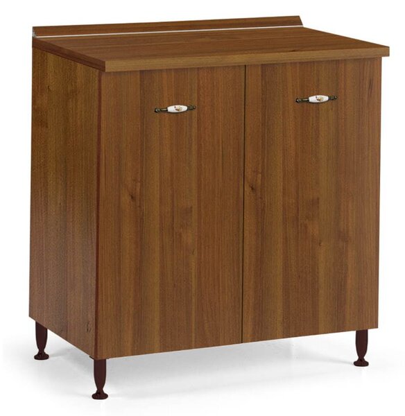 Base cucina 80x50x85H cm due ante noce antico