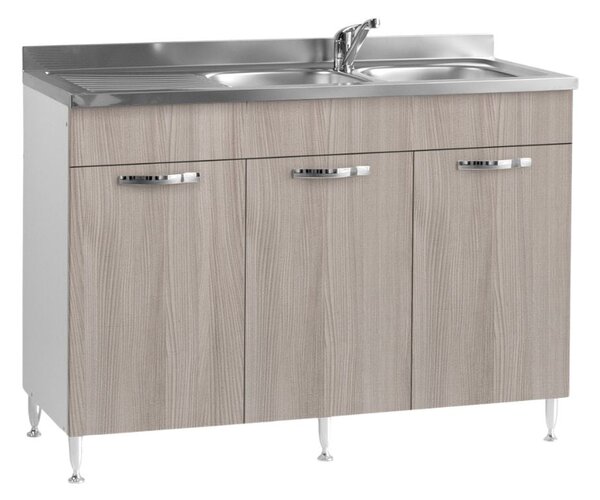 Mobile Sottolavello 120 cm con 3 ante olmo
