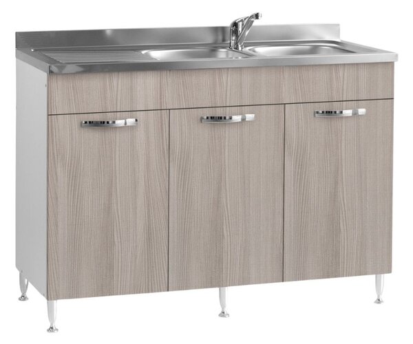 Mobile Sottolavello 120 cm con 3 ante olmo