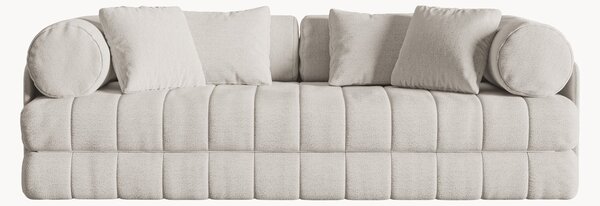 Divano letto 3 posti in bouclé Kemi