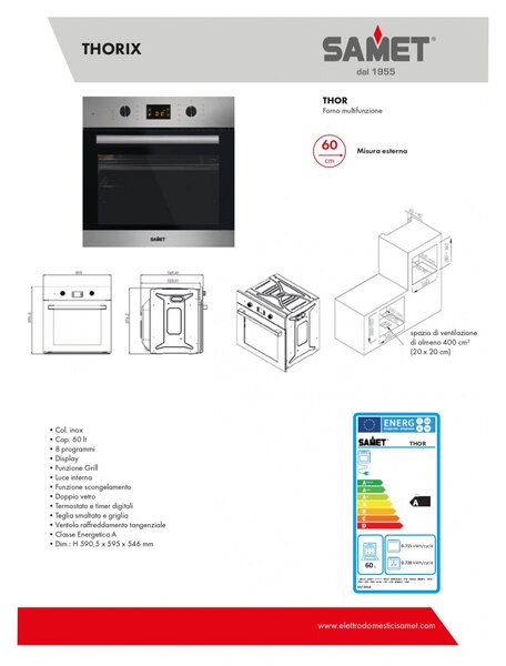 Forno multifunzione Thor inox A Samet