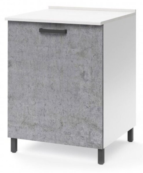 Base cucina con anta 60x50x85H cm cemento