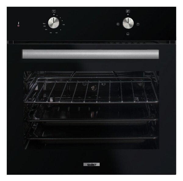 Forno Zeus elettrico statico nero Samet