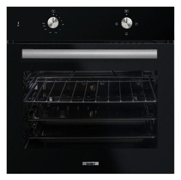Forno Zeus elettrico statico nero Samet
