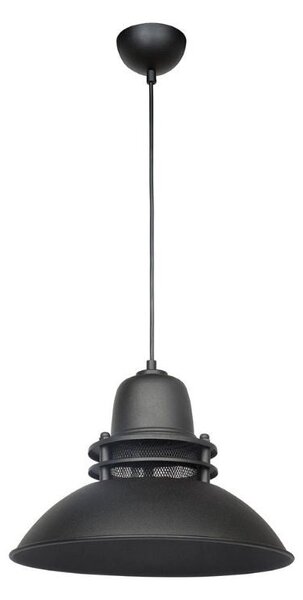 Lampada a sospensione Tibet nera stile industriale