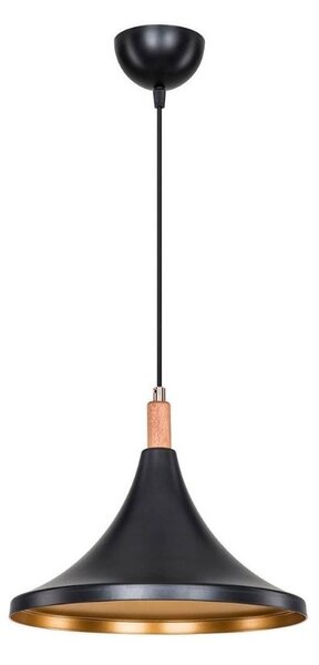 Lampada a sospensione Kano nero oro