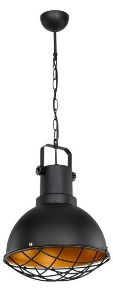 Lampada a sospensione Tonya stile industriale nero
