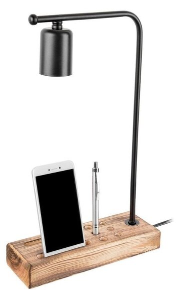 Lampada da scrivania con porta cellulare Vito