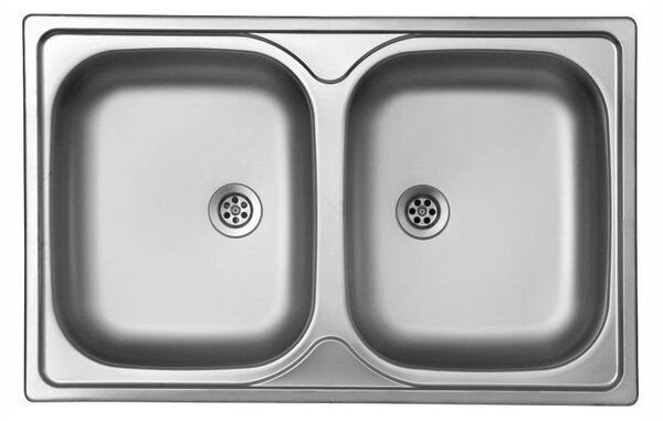 Lavello 79x50 cm Classic 170 incasso doppia vasca
