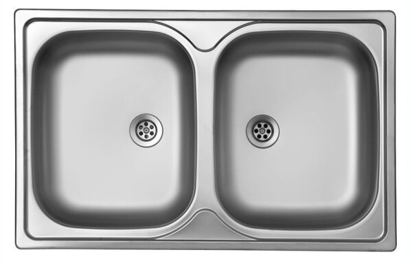 Lavello 79x50 cm Classic 170 incasso doppia vasca