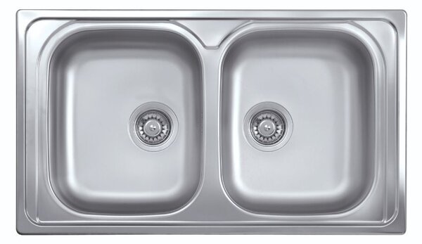 Lavello 86x50 cm 2 vasche