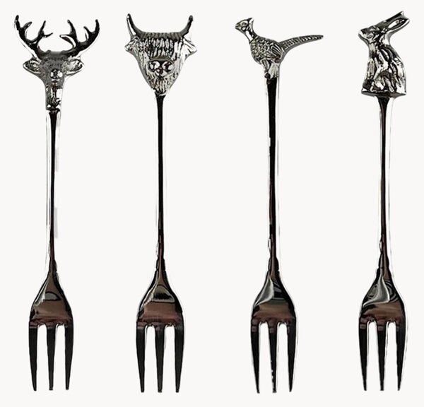 Set di 4 forchette da dessert Country Animals