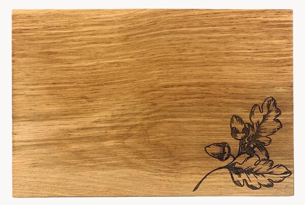 Tagliere in legno di quercia Autumn Acorns