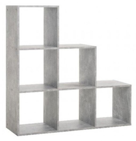 Libreria a cubi 116x118x33 cm cemento