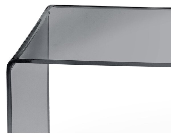 Tavolino Basso da salotto , camera in Plexiglass da 10 mm Dimensioni 81x40x h 36 cm Portata max 8 kg Peso 5,5 Colore grigio Fum�