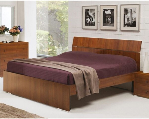 Letto 1 Piazza e Mezzo 98x131X200 cm noce antico
