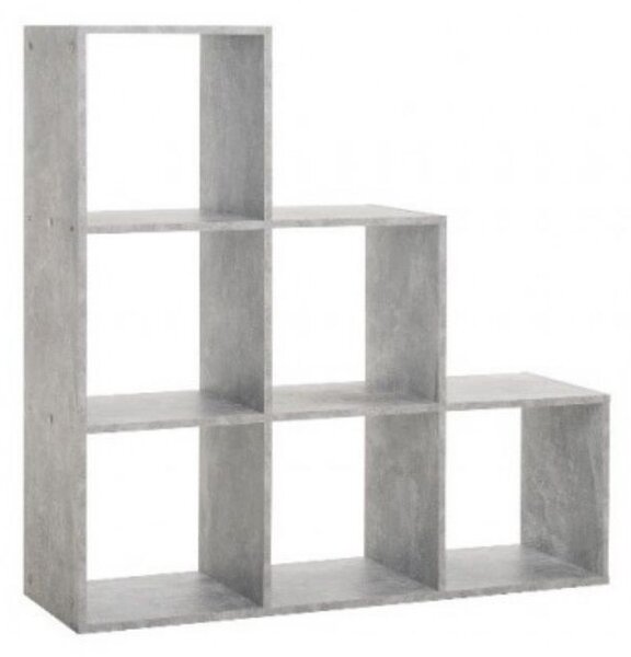 Libreria a cubi 116x118x33 cm cemento