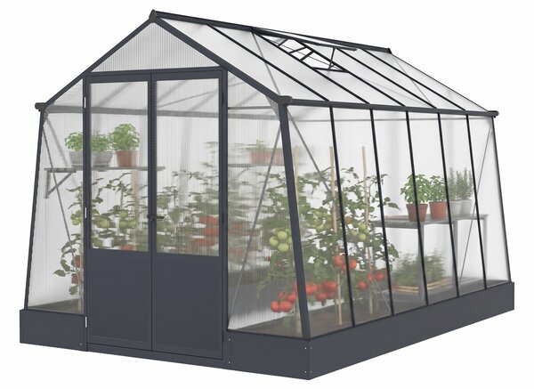 Serra in alluminio Lilia 2,5 x 3,7 m CoverTech antracite