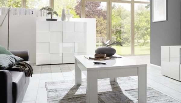 Mobile Contenitore 121x42x111 cm 2 ante Artica bianco