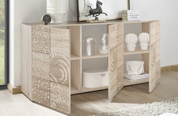Mobile credenza madia Jasna 3 ante rovere