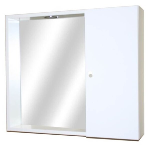 Mobile bagno Ponza 1 con specchio bianco lucido