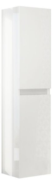 Colonna pensile bagno Trasimeno bianco lucido 31,4x31,5x136 cm