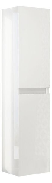 Colonna pensile bagno Trasimeno bianco lucido 31,4x31,5x136 cm