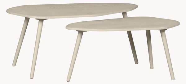 Set di 2 tavolini da salotto dalla forma organica Davina