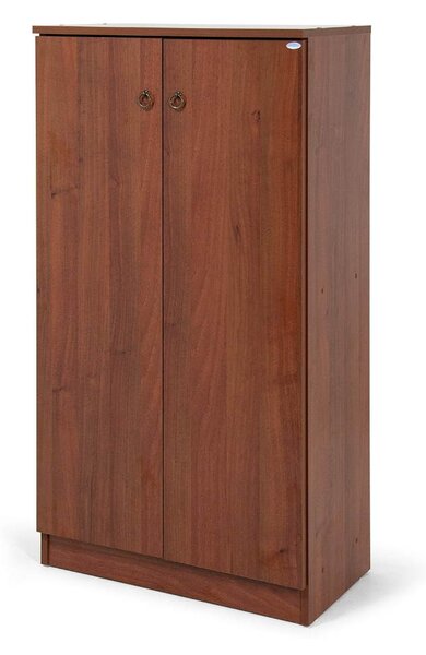 Scarpiera armadio 130x71x38 cm Gabriella noce antico