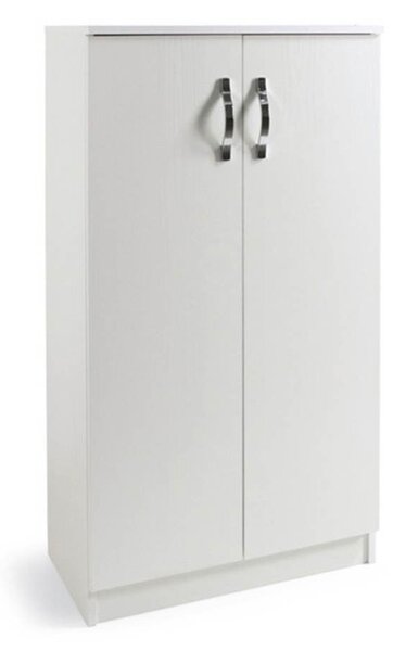Scarpiera armadio 130x71x38 cm Gabriella bianco frassinato