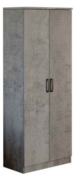Scarpiera armadio 182x71x38 cm Gabriella cemento