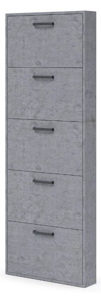 Scarpiera Serena 180x65x15 cm 5 ante cemento