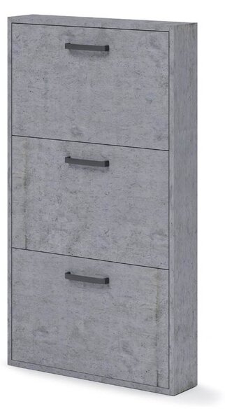 Scarpiera Serena 108x65x15 cm 3 ante cemento
