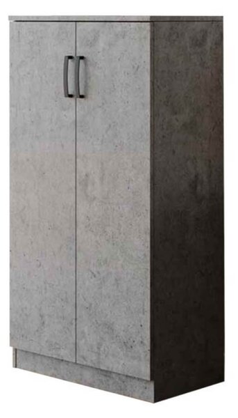 Scarpiera armadio 130x71x38 cm Gabriella cemento