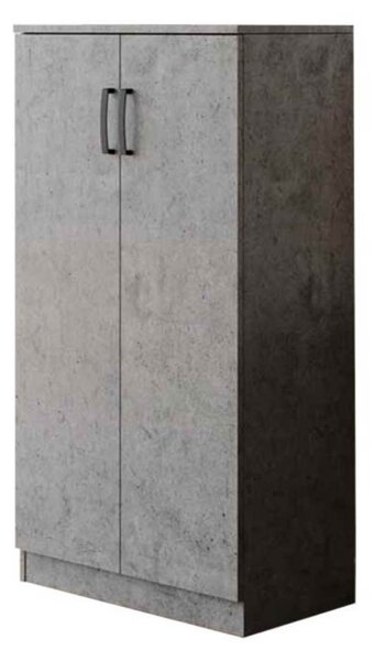 Scarpiera armadio 130x71x38 cm Gabriella cemento