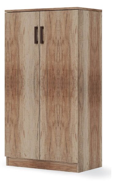Scarpiera armadio 130x71x38 cm Gabriella noce country