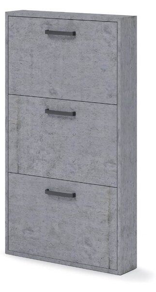 Scarpiera Serena 108x65x15 cm 3 ante cemento