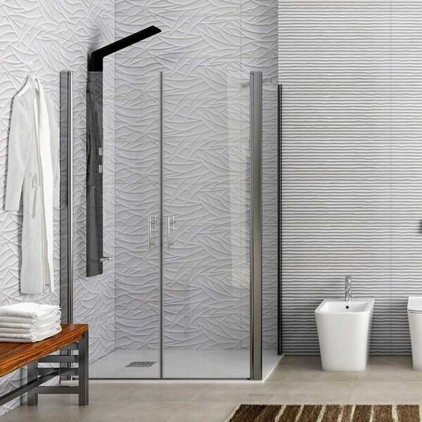 Kamalu box doccia 80x70 angolare apertura 70cm saloon ks2800-ssn