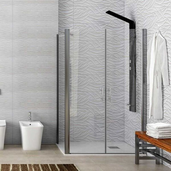 Kamalu box doccia 80x110 angolare apertura saloon ks2800-ssn