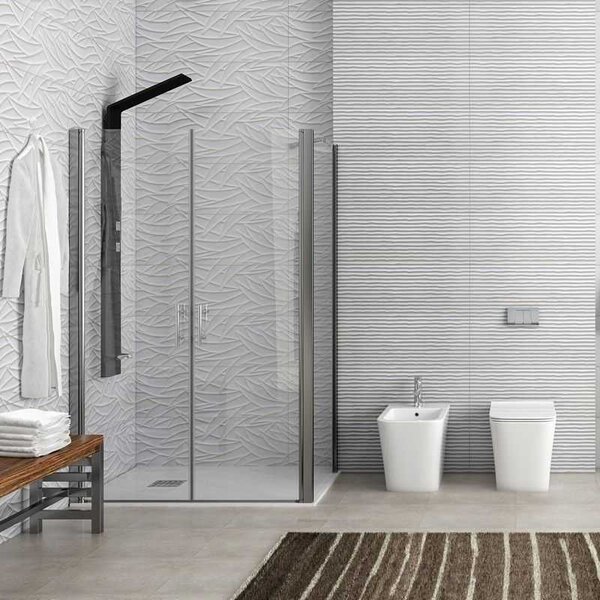 Kamalu box doccia 80x110 angolare apertura saloon ks2800-ssn