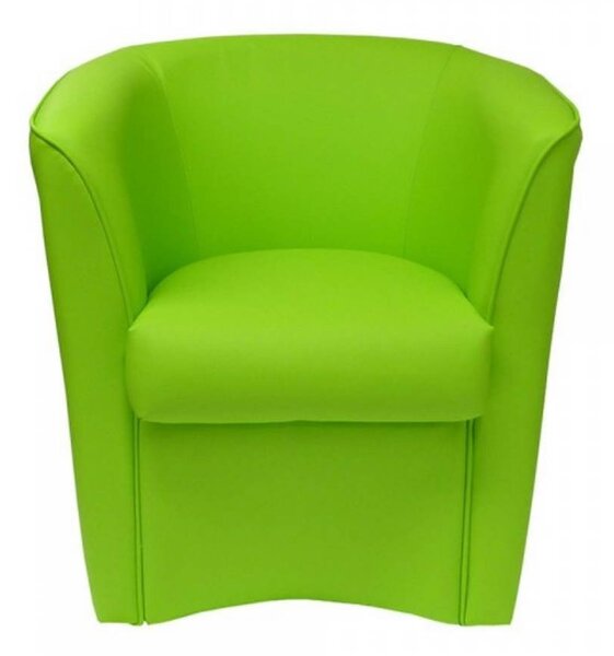 Poltrona Adda 75x66x76 cm in Similpelle verde acido
