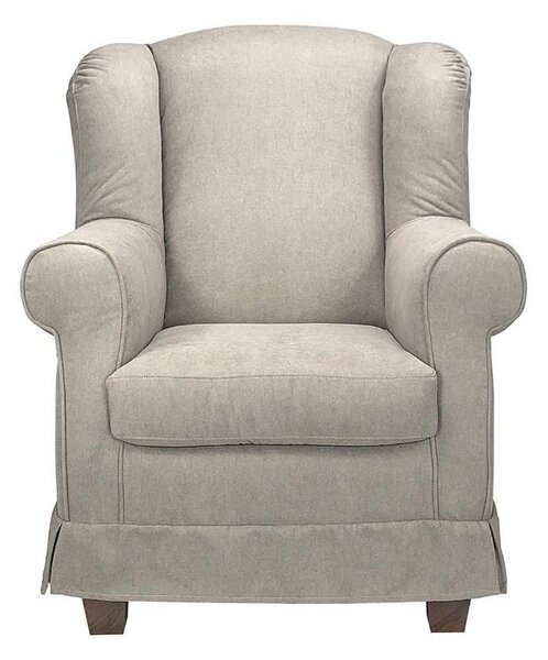 Poltrona Bergere 103x87x84 cm in tessuto beige